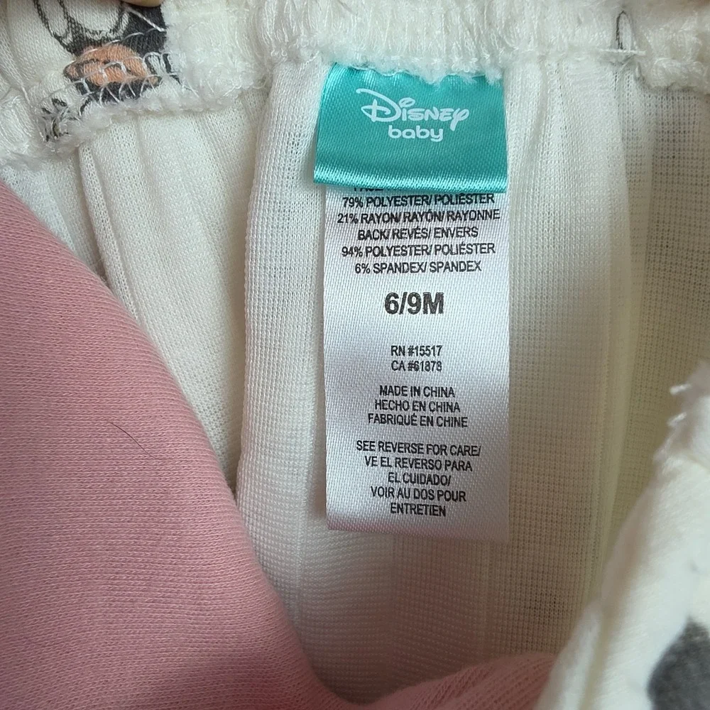 LOT of 2 Disney Baby Minnie Mouse Outfits Girls‎ Infant 6/9 Months Soft